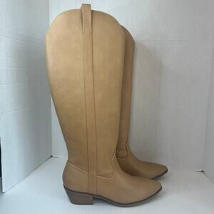 Universal Thread Sommer Boots Western Style Memory Foam Light Brown Size 8